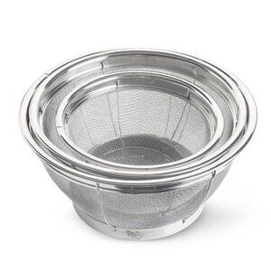 The Pampered Stainless Mesh Colanders